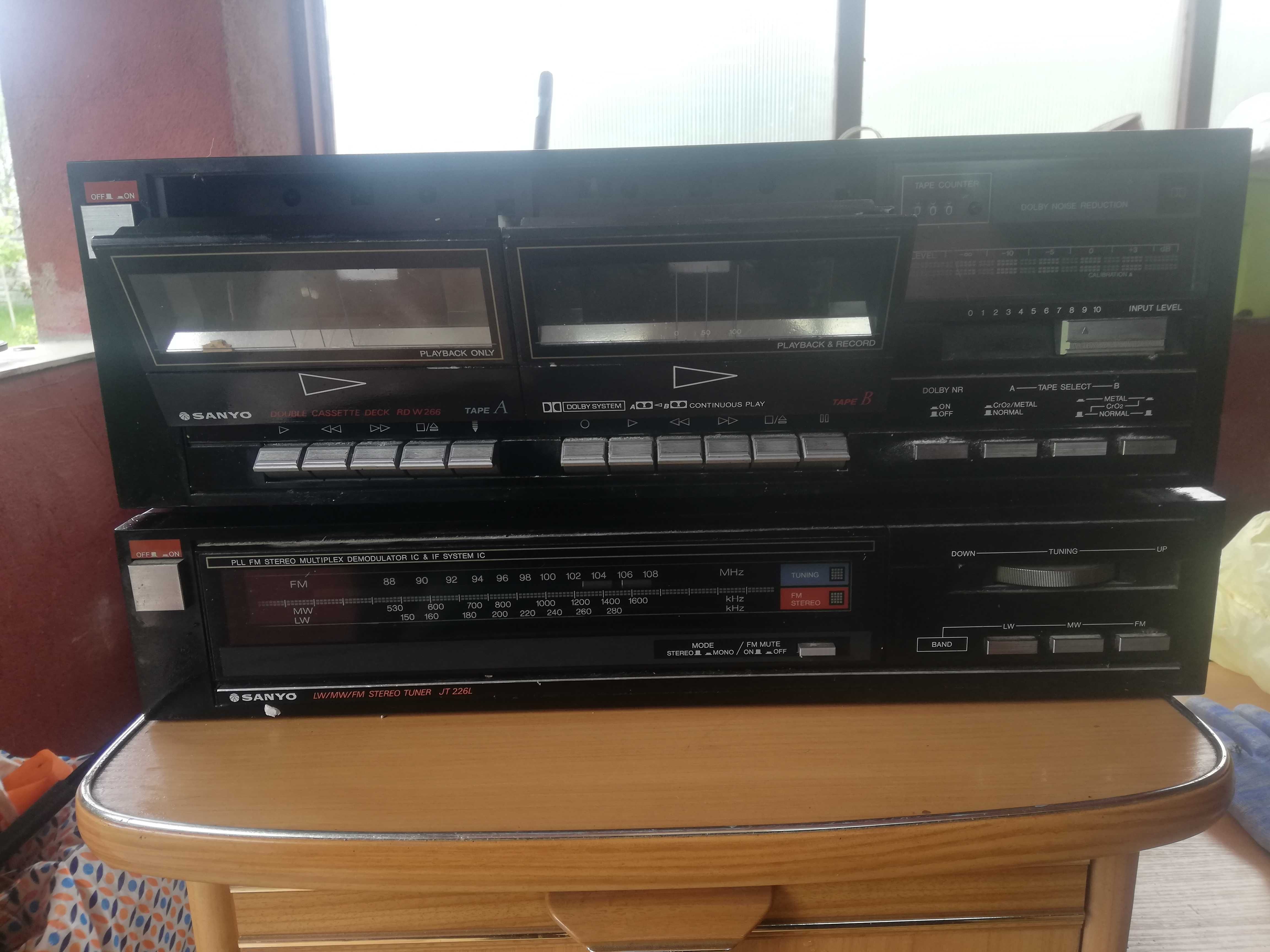 Deck Sanyo + Tuner model JT 226 L