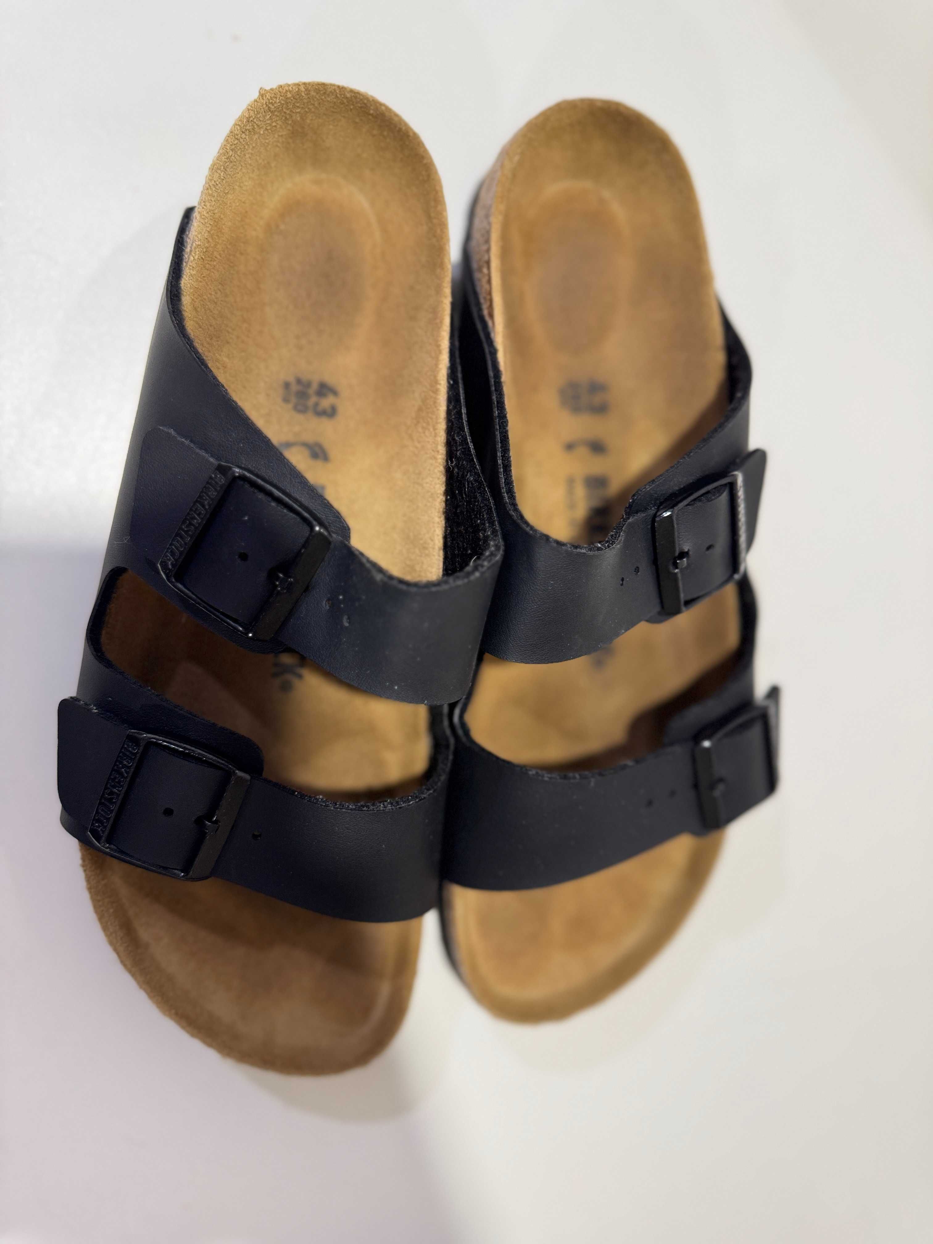 Шльопанці Birkenstock Arizona Birko Flor - Black,  43, 44р
