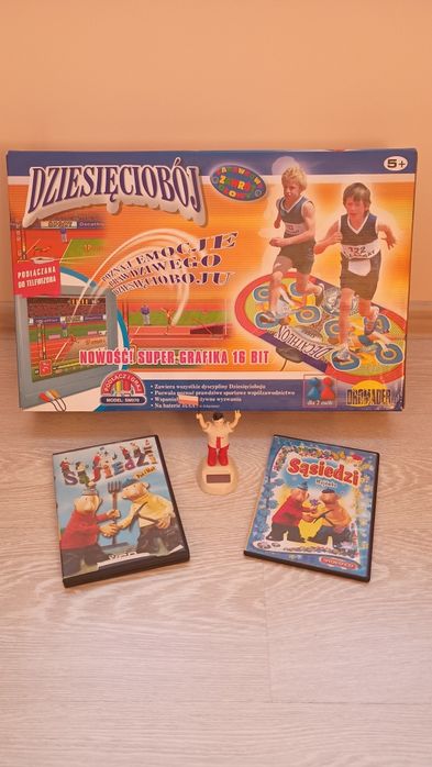 Mata interaktywna TV - Dziesięciobój oraz 2 płyty dvd gratis i piłkarz