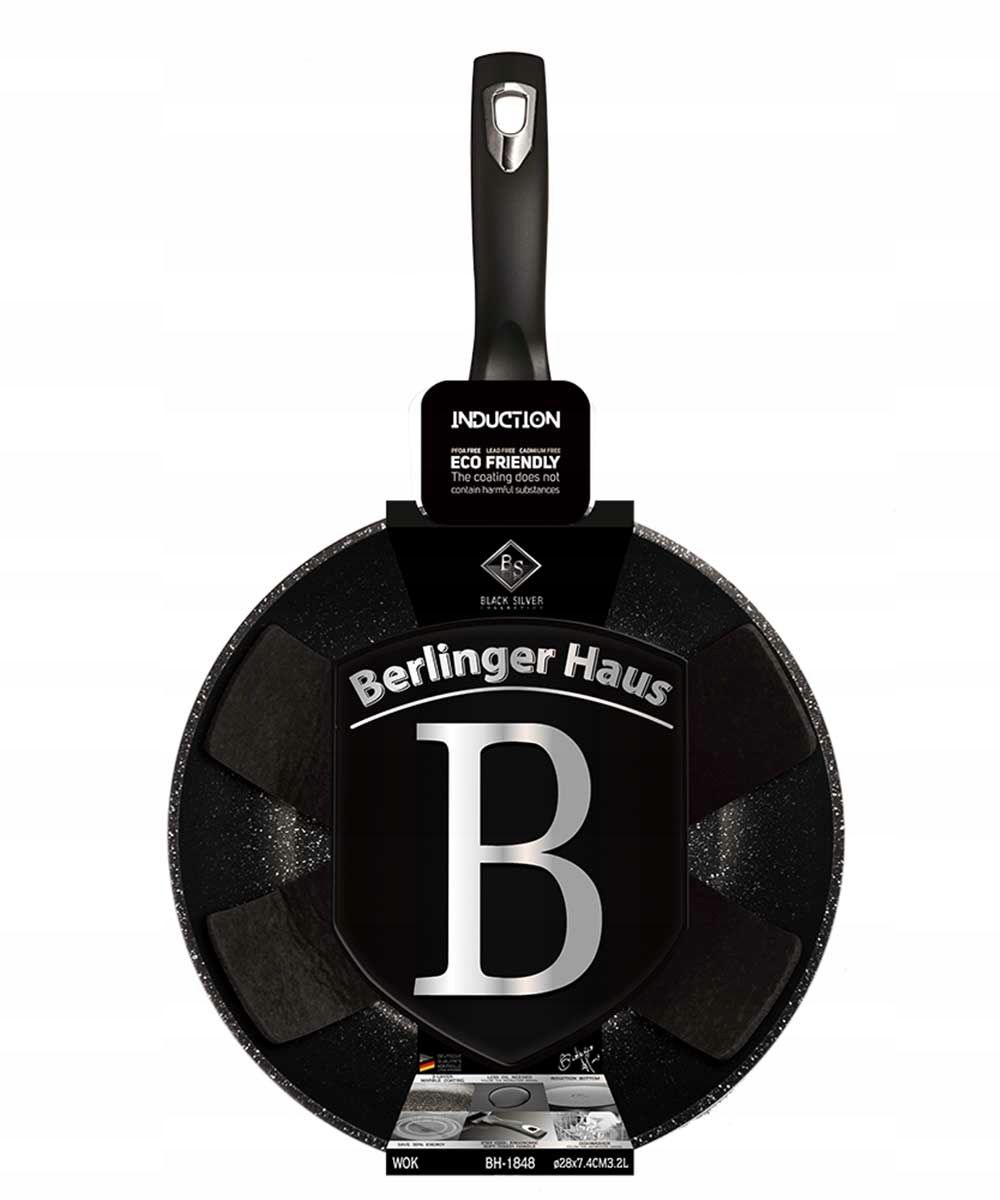 Wok Berlinger Haus Black Silver 28 cm