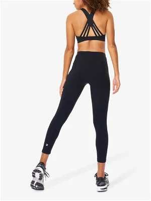 Sweaty Betty czarny biustonosz stanik sportowy z zamkiem rozm.XS