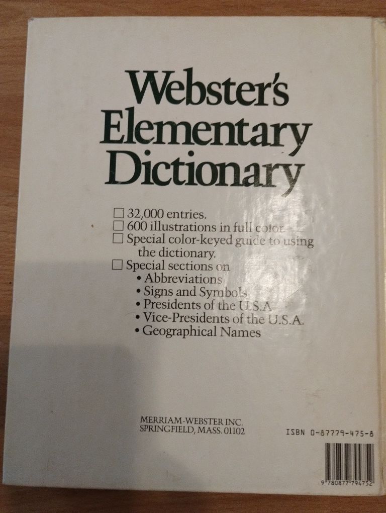 Webster's Elementary Dictionary