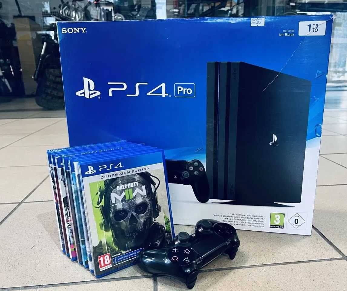 Стан 5/5 Sony PS4 Pro 1Tb + Ігри + АК