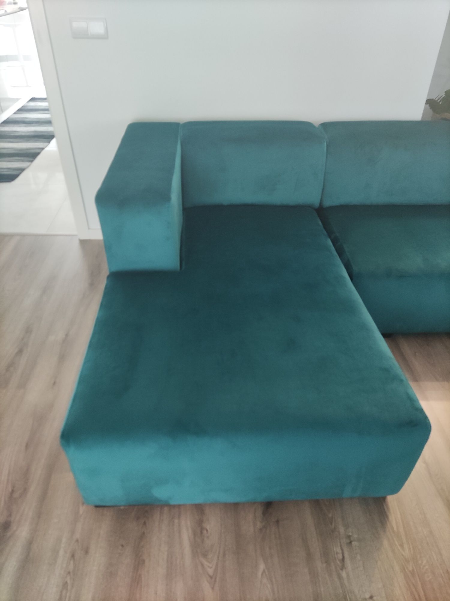 Sofá como novo 3 de lugares com chaise lounge