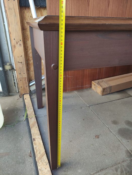 Stół i regał ciemny brąz