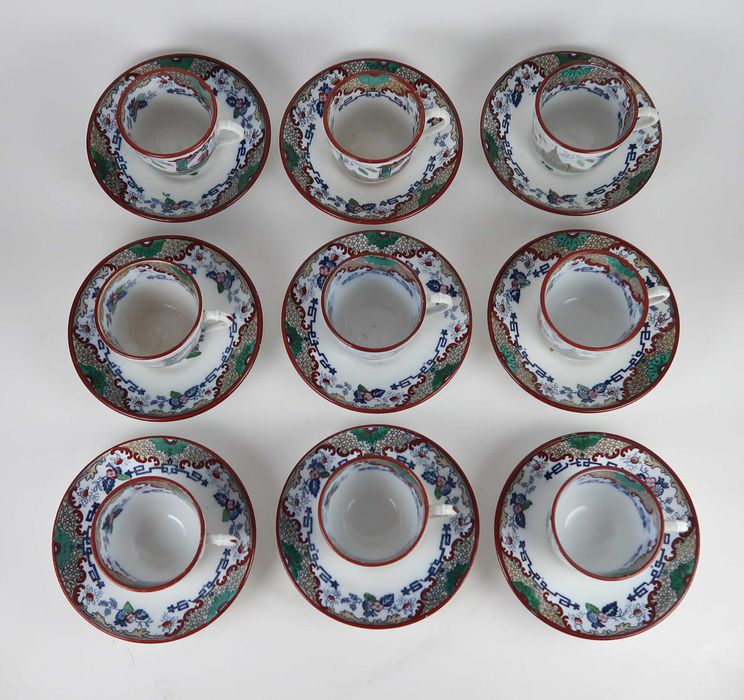 Chávenas Séc. XIX/XX - Opaque De Sarreguemines - Alemanha, cada