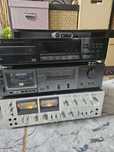 Zestaw audio Legendarny wzmacniacz NAD model 200 CD Kenwood akai kaset