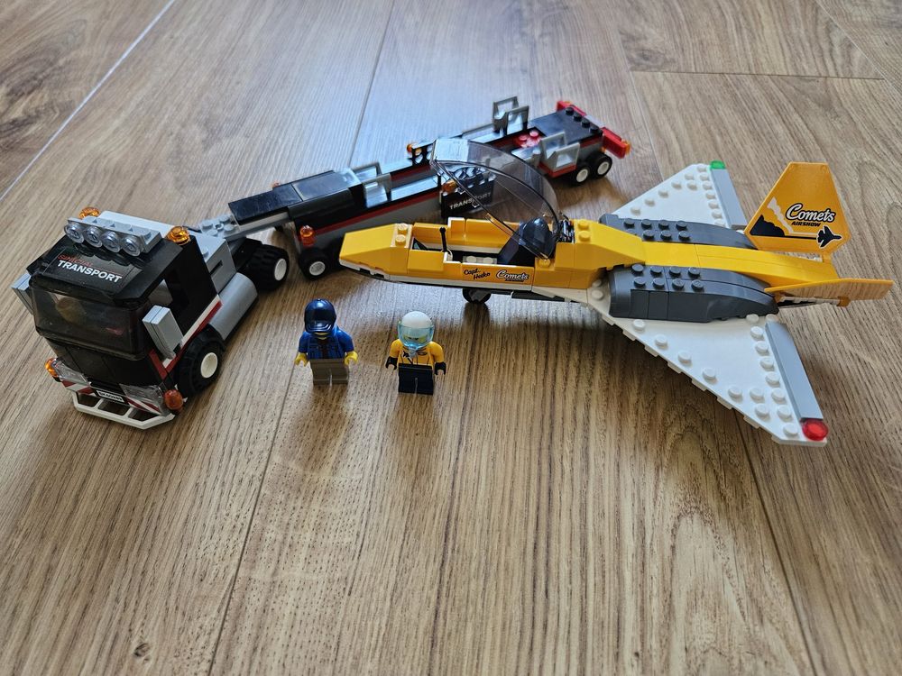 Lego city 60289 transporter odrzutowca pokazowego - komplet