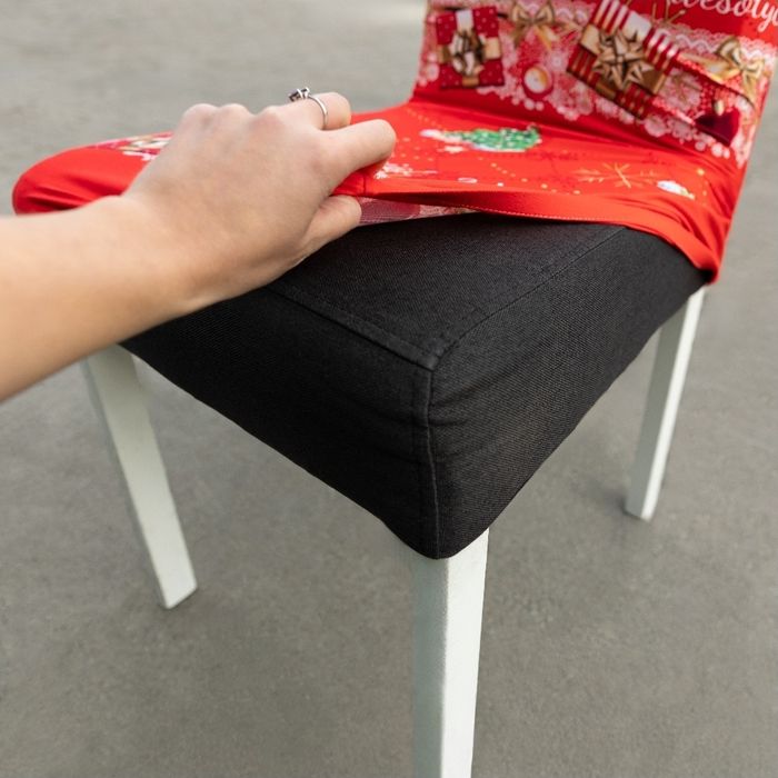 Elastyczny pokrowiec na krzesło Boże Narodzenie