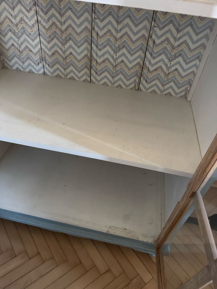 Witryna retro vintage niebieska belldeco
