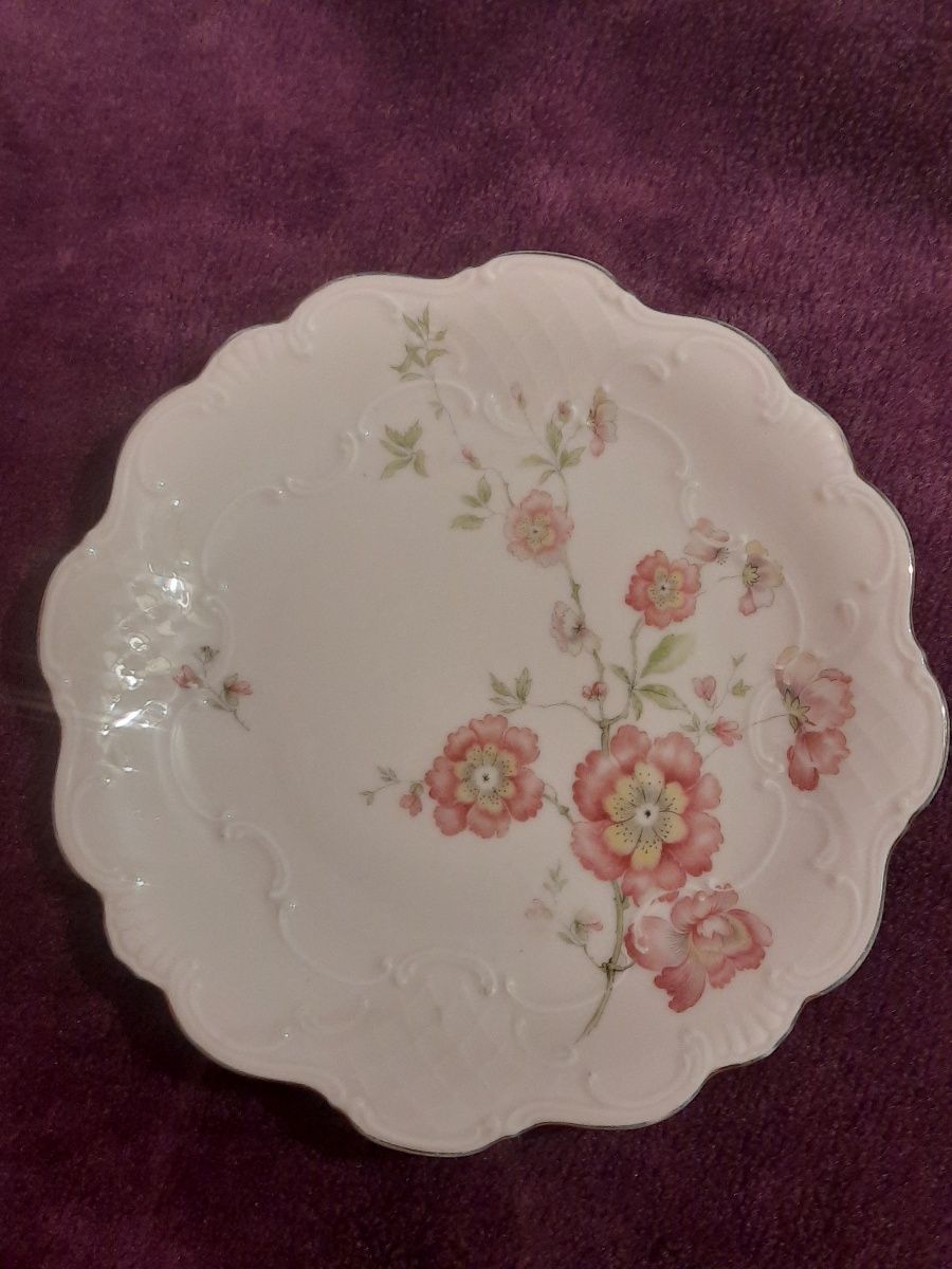Stary talerzyk deserowy porcelana kolekcje antyki