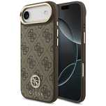 Etui Guess 4G Strass Logo MagSafe na iPhone Air - brązowe