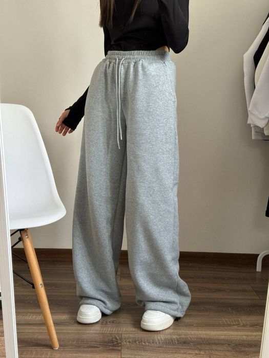 Теплі базові штани с затяжками знизу