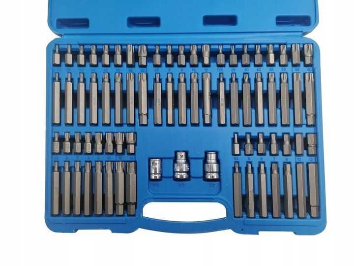 Набір біт насадок  TORX. HEX. SPLINE. RIBE 75од falon-tech FT16075P
