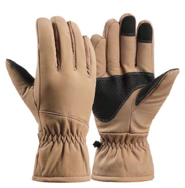 Зимові військові тактичні рукавиці Softshell на флісі койот M-2XL