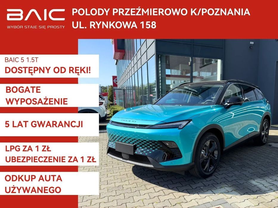 BAIC 5 1.5 177KM | kamera 360 | czujniki przód/tył | okno dachowe | odkup!