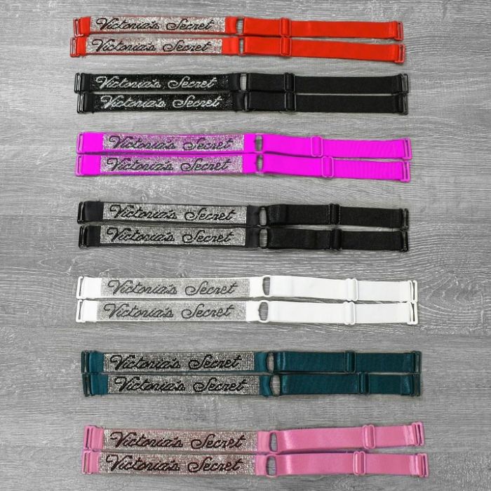 Широкі регульовані бретелі зі стразами Вікторія Сікрет