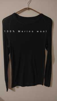 Bluzka merino wool wełna merynosów wełniana koszulka z długim rekawem