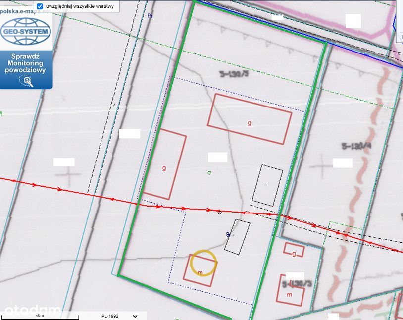 Siedlisko w Głuchowie na dużej działce