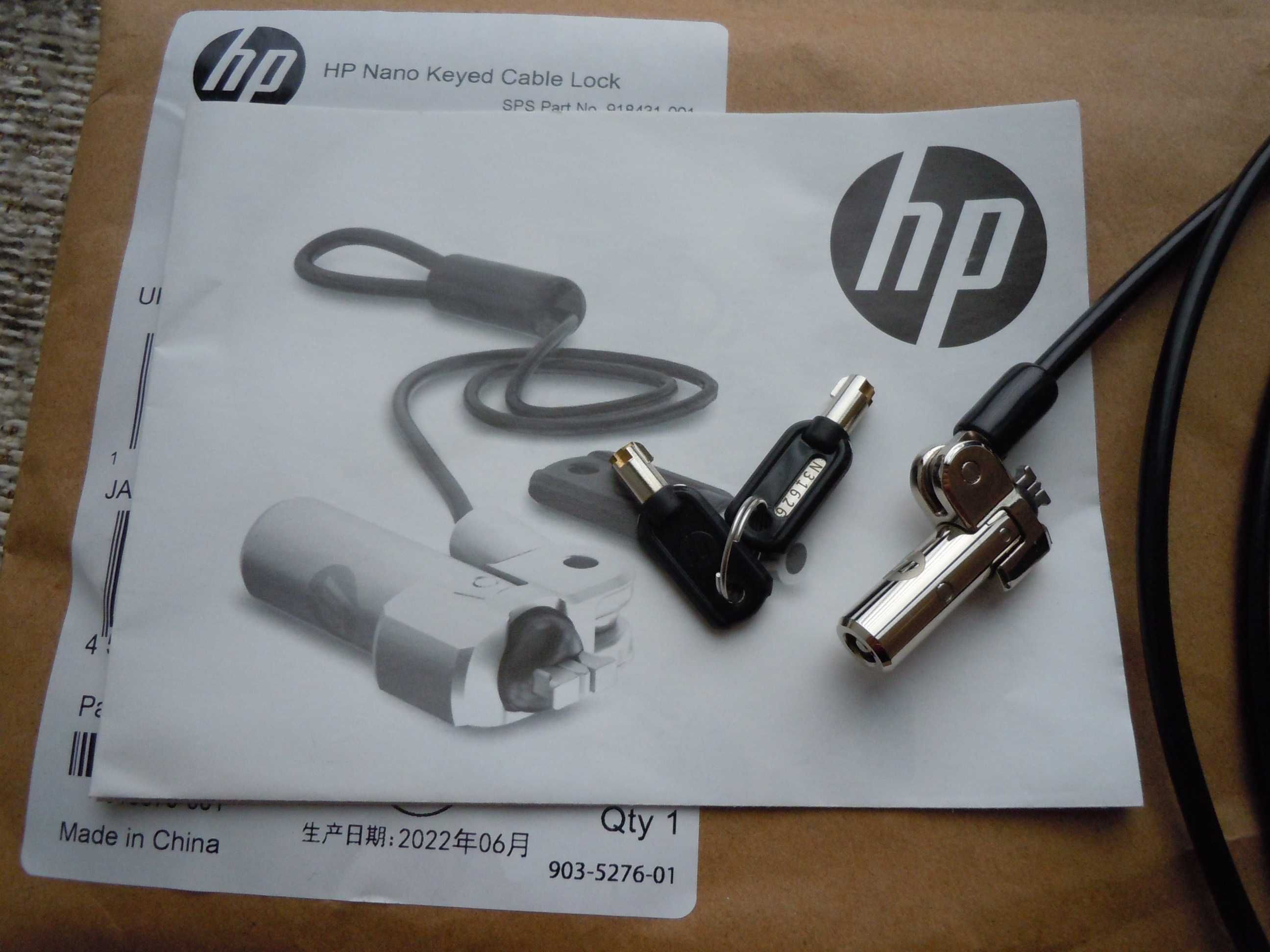 Cadeados para portátil HP, Lenovo e Kensington