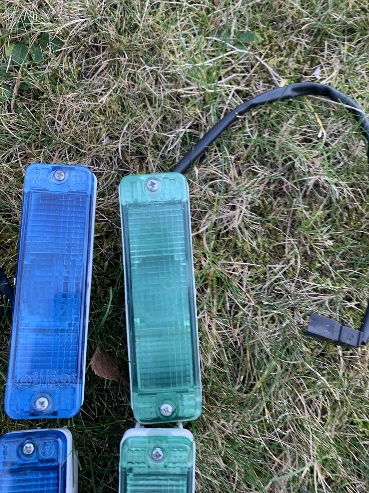 Lampy kierunkowskazy blue green red golf 2 mk2 ii jetta polo wąskie