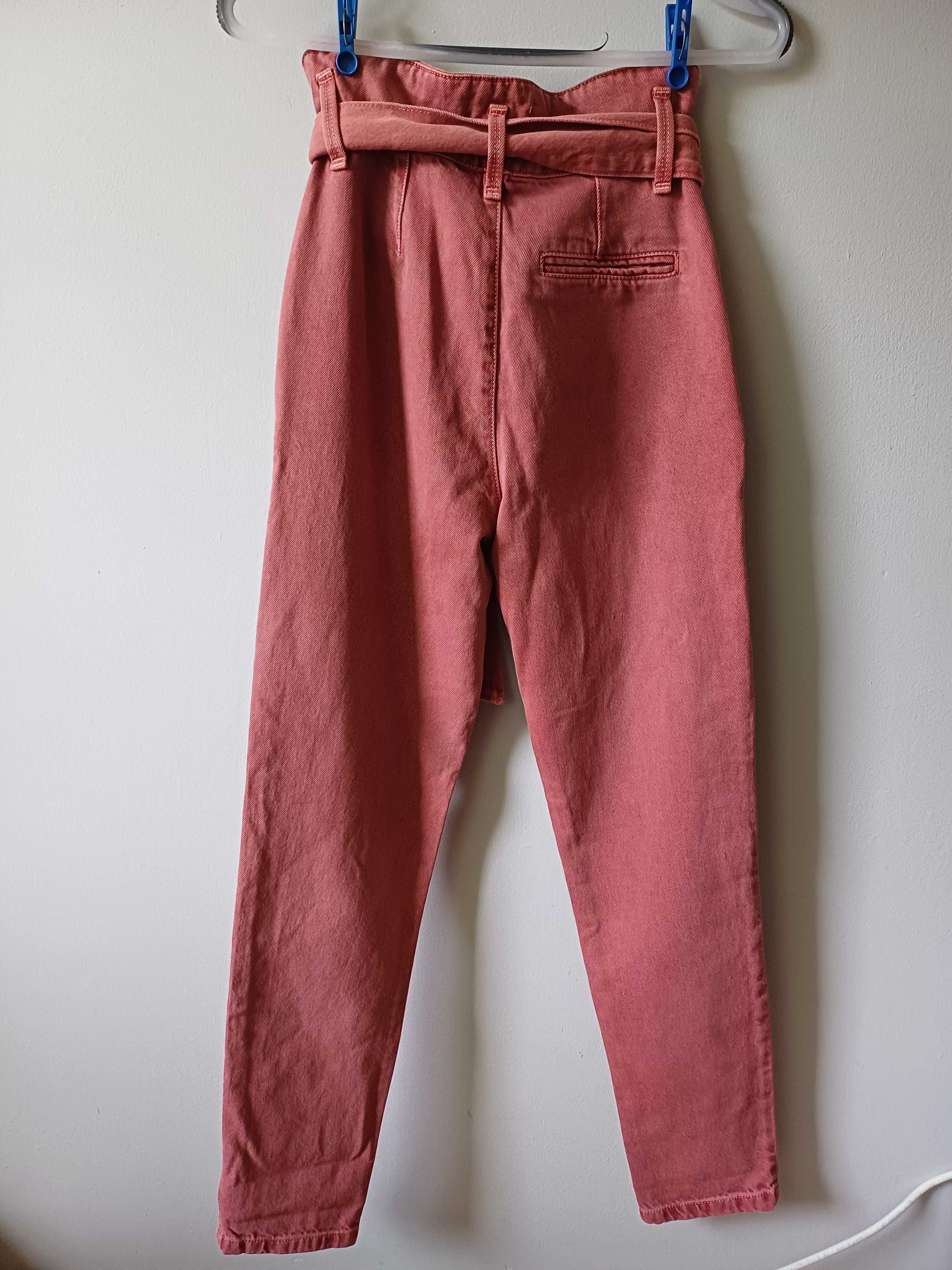 Sezane spodnie Pantalon Austin Boi De Rose nowe z metką rozmiar XXS