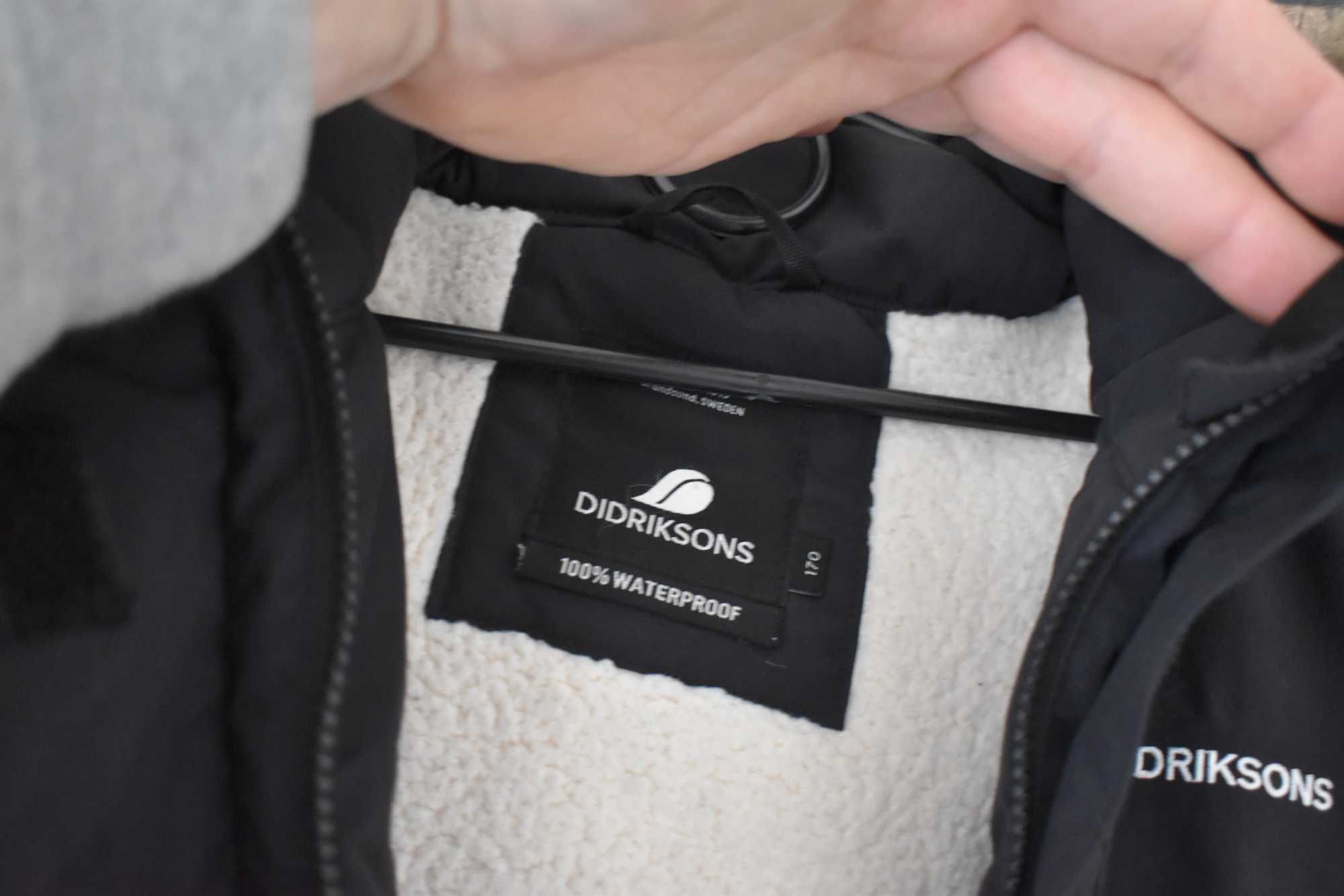 Didriksons czarna kurtka Sassen Parka Membrana 170 S 36