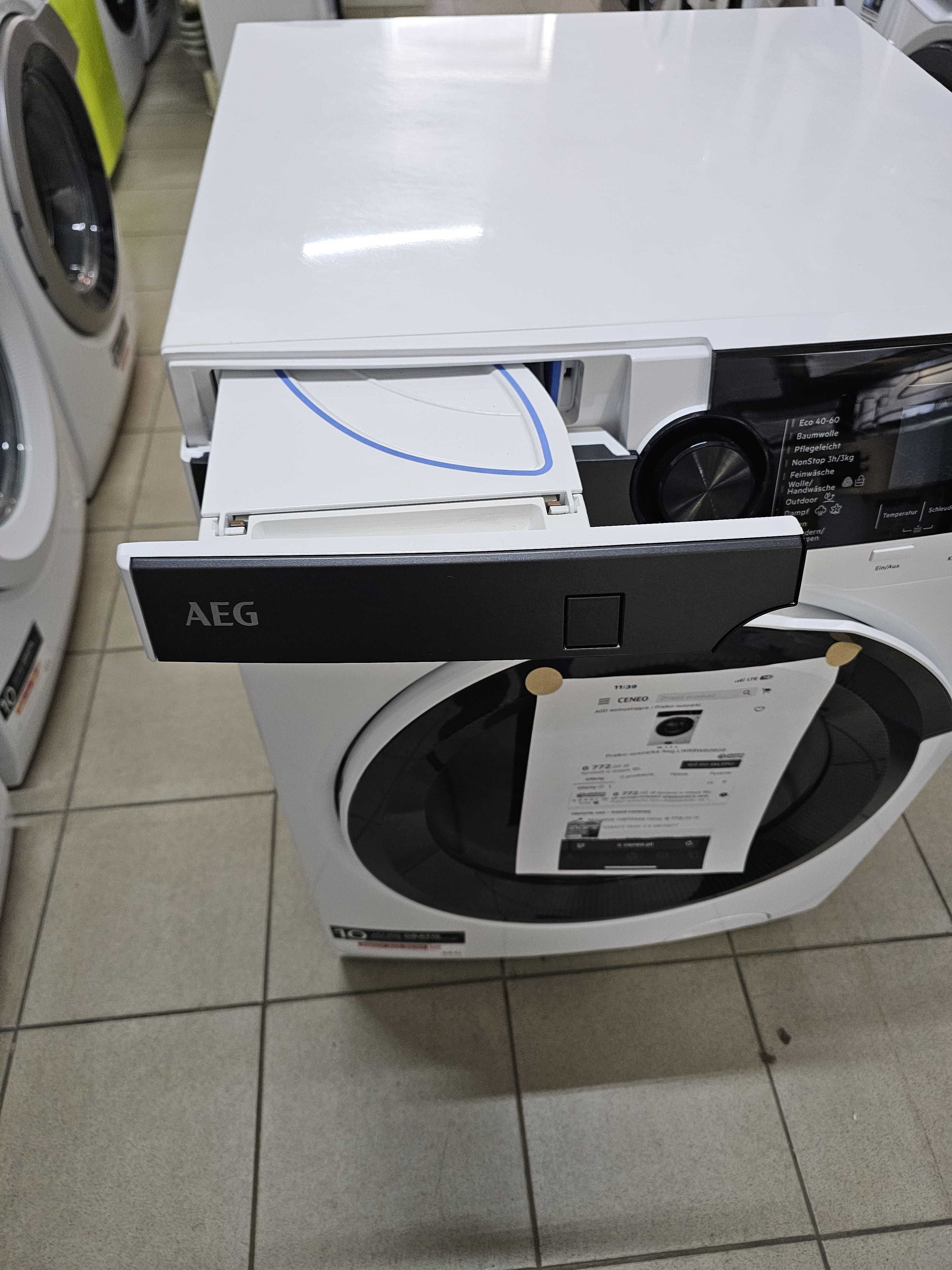 Pralko-suszarka AEG pompa ciepła topowa seria 9000 | 10/6KG | gw12mcy