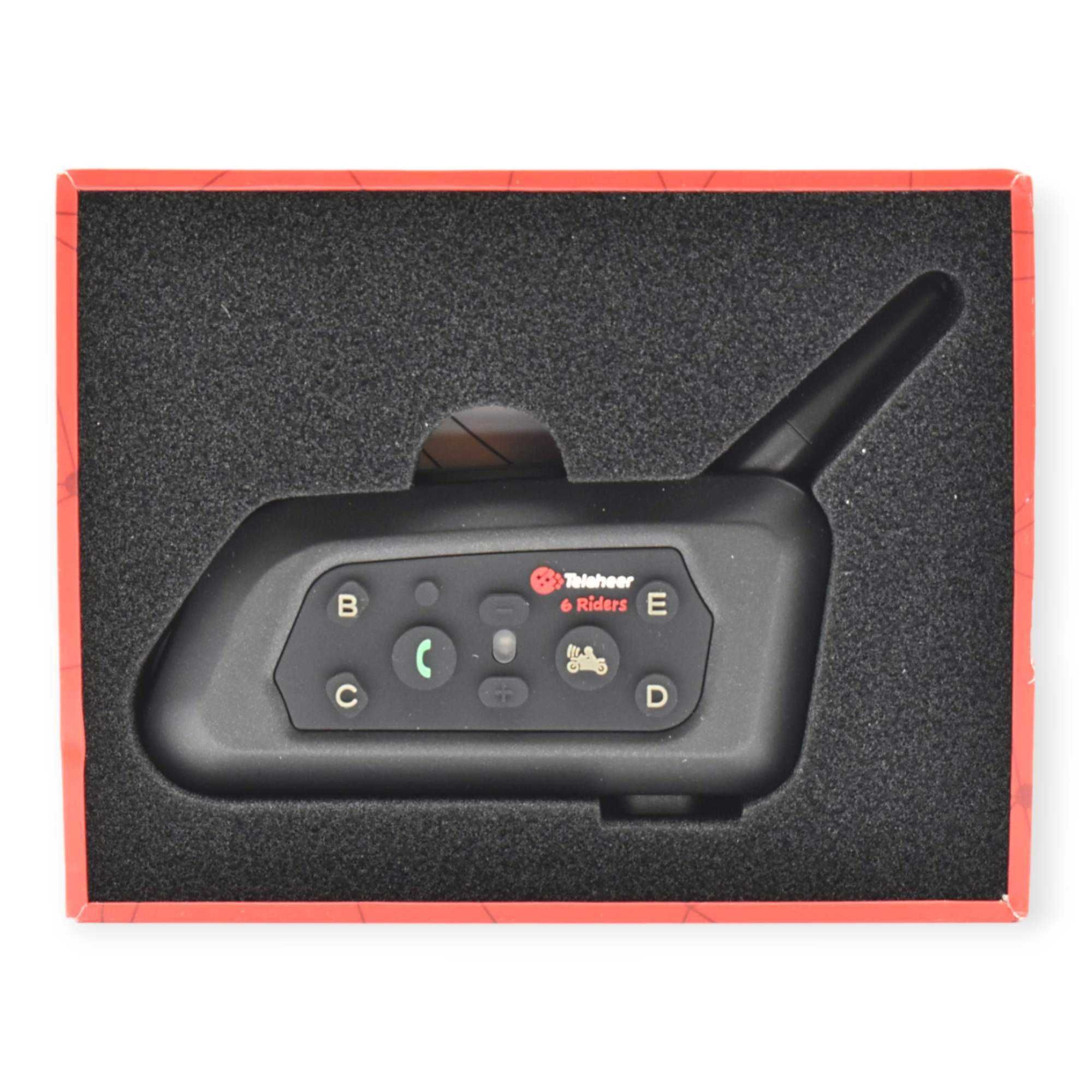 Intercomunicador Bluetooth V6 Plus para Capacete de mota - 1500m