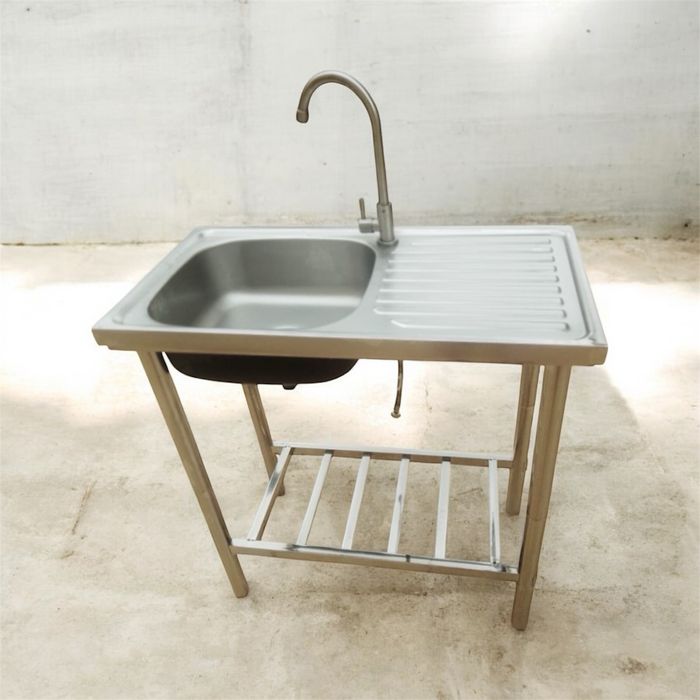 Lava-louca inox com estrutura