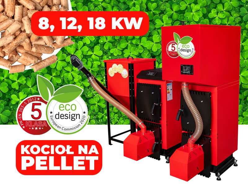 Kocioł Piec 8kW na Pellet Z Podajnikiem PellPell 5 KLASA