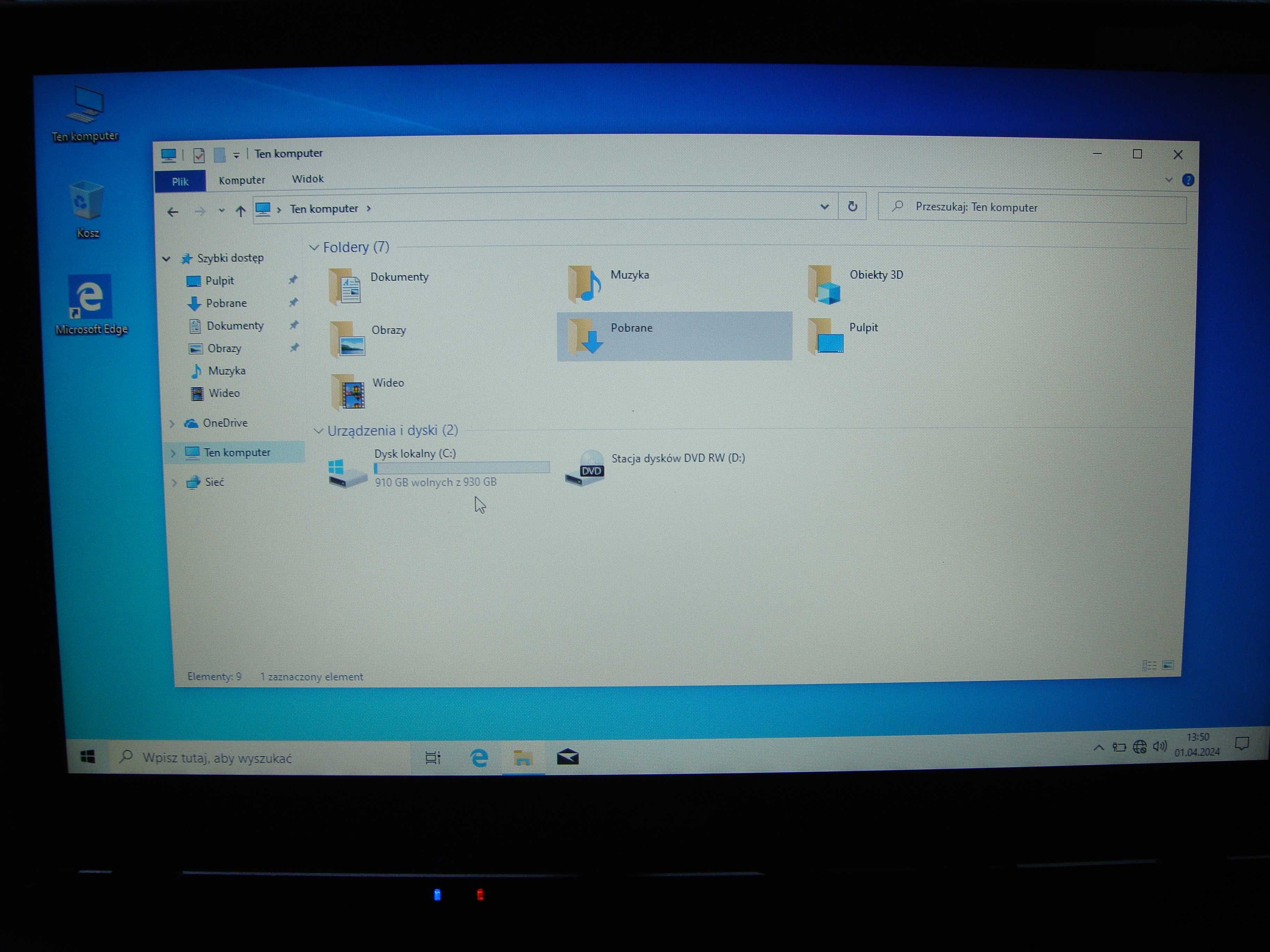 Laptop ,,, ACER  4 -  Ram , Dysk ,  1 - Tera