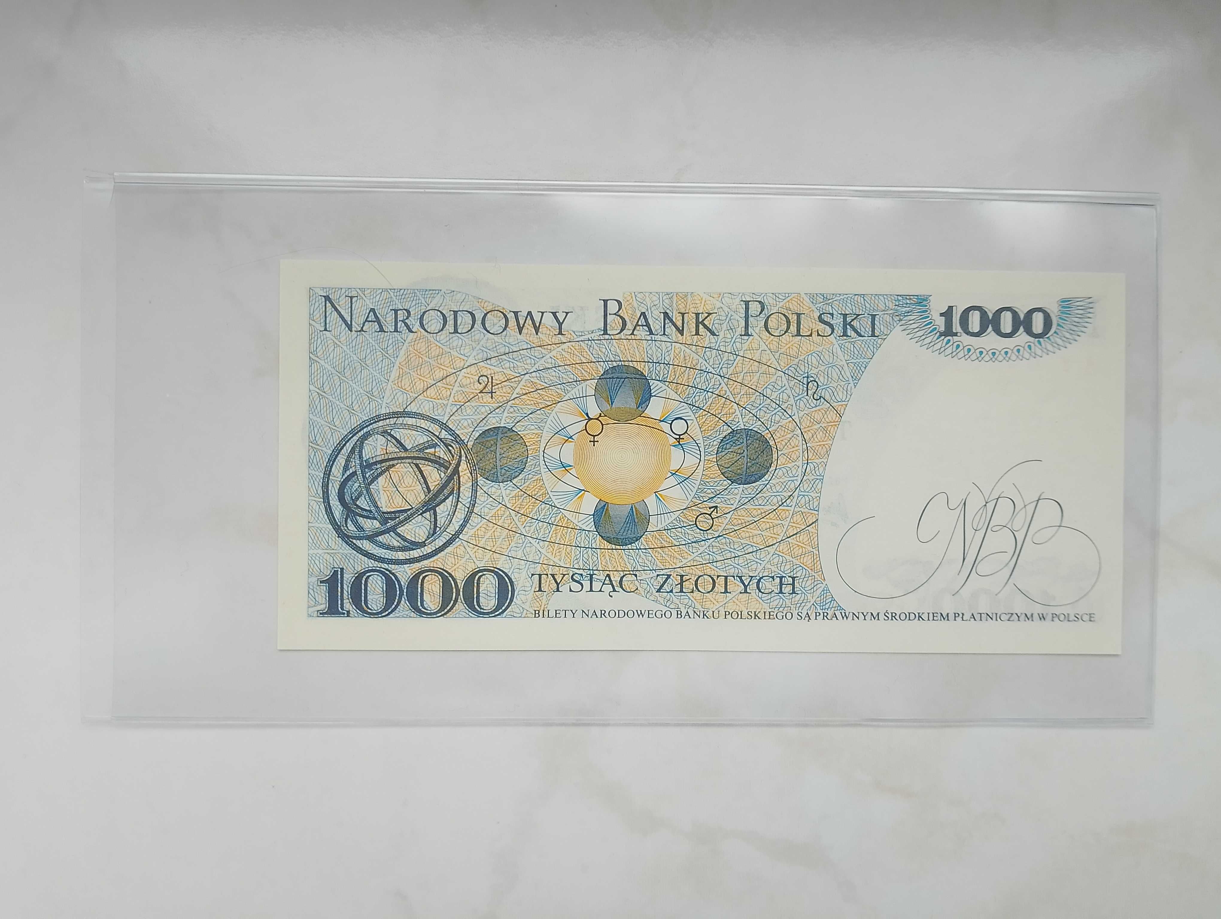 Banknot 1000zł z 1975r. - seria AY