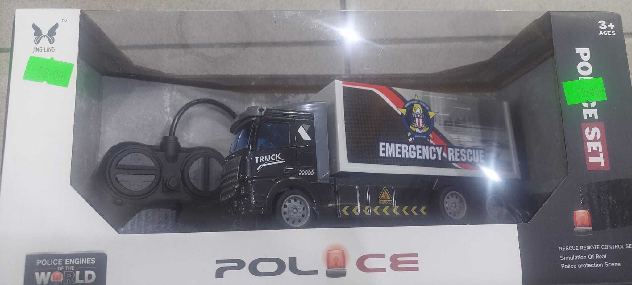 Policja samochód auto na pilota Pojazd sterowany na radio Pełen zakres