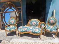 Conjunto canapé/Cadeirões