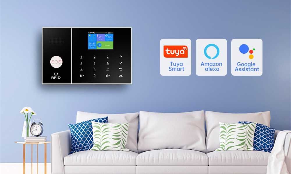 Inteligentny System Alarmowy do domu garażu Wifi GSM Tuya Smart Life