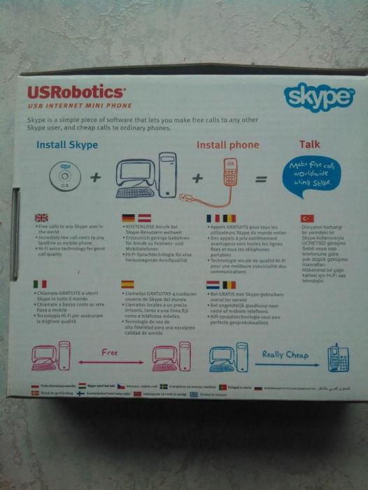 USB Internet Mini Phone Skype - USRobotics Modelo 9602