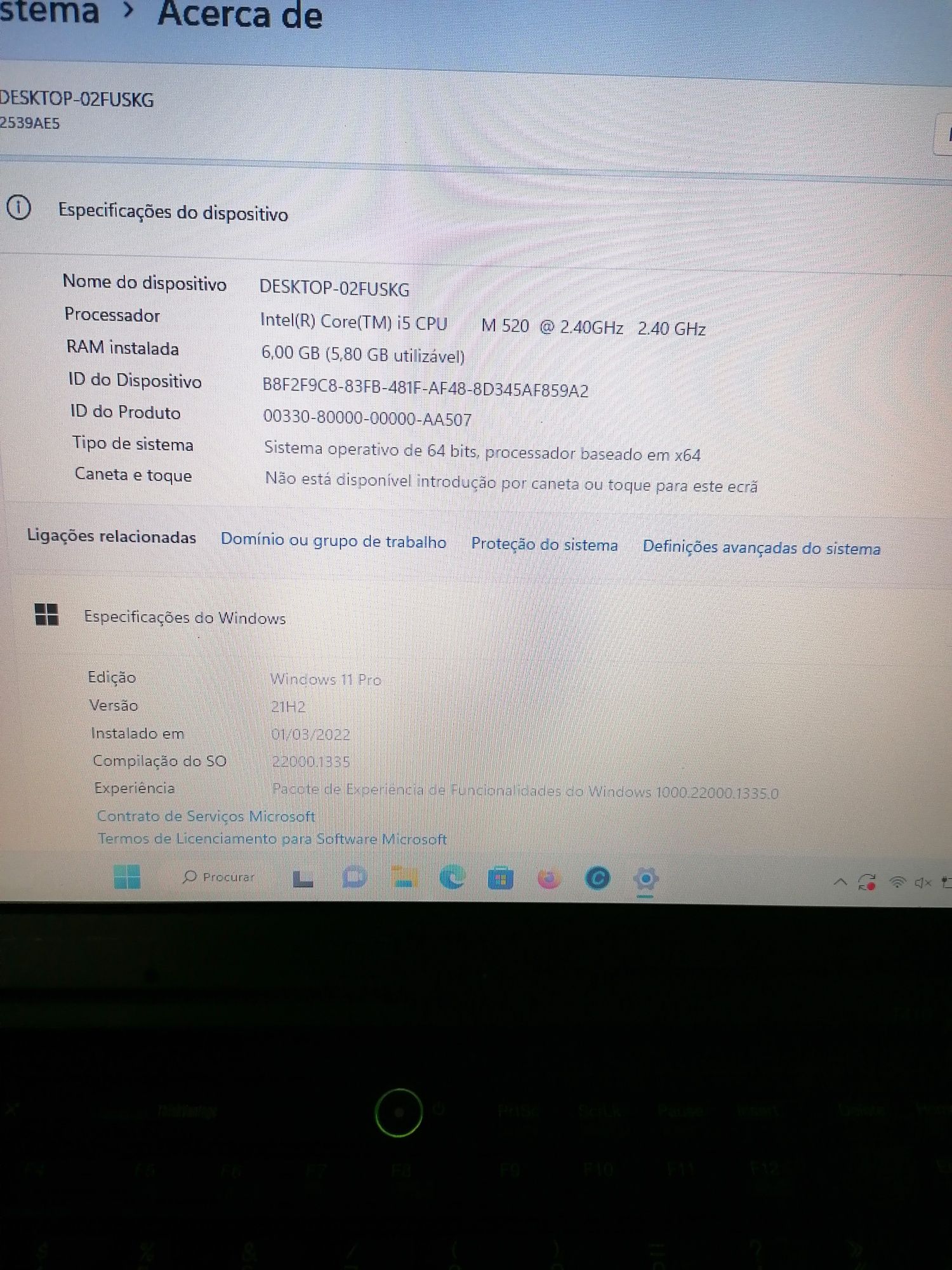 Portátil Lenovo i5