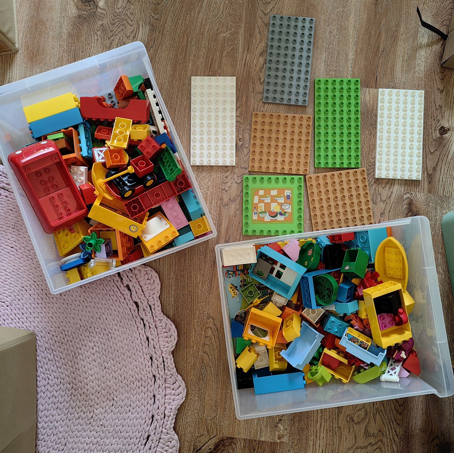 Lego duplo 3zestawy + klocki Peppa Masha