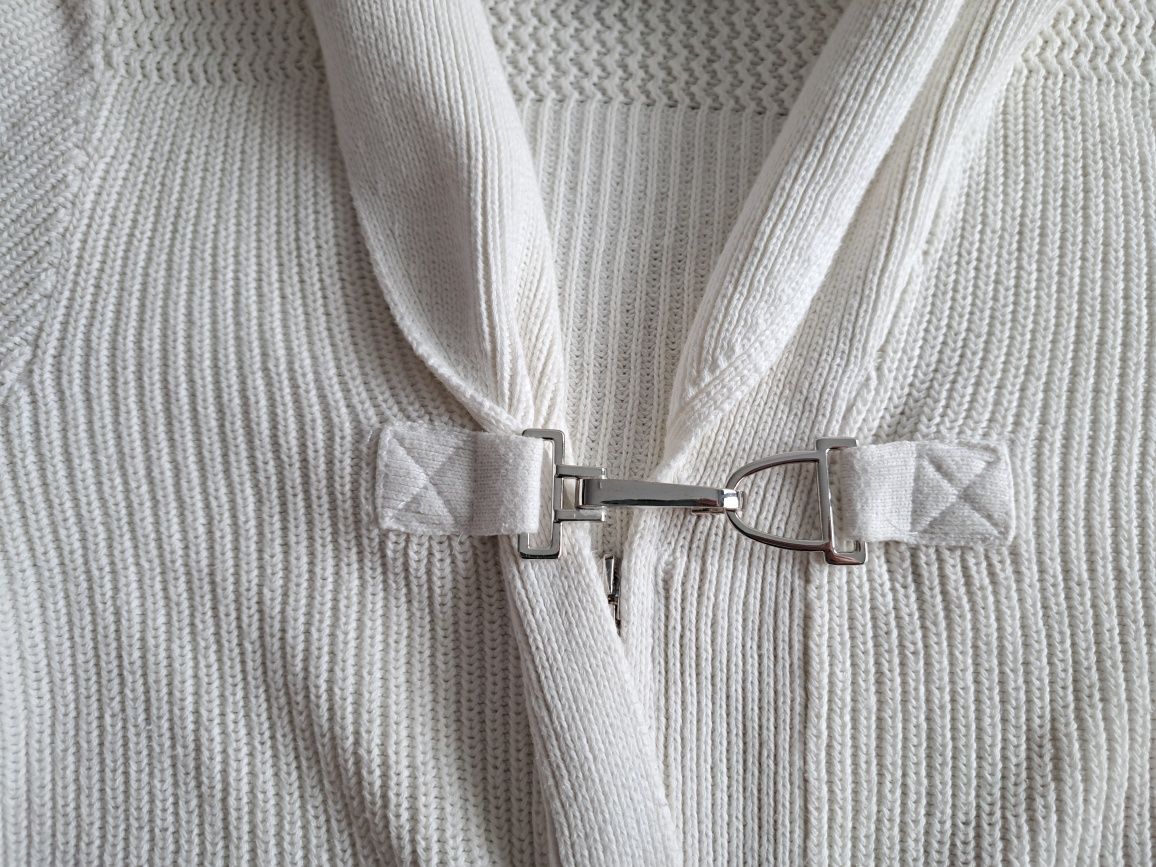 Ralph Lauren sweter kardigan biały M
