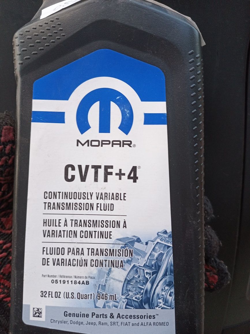 Масло трансмиссии Mopar cvtf 4