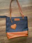 Zuzia Górska torebka Classic Leather Bag torba skórzana granat brąz