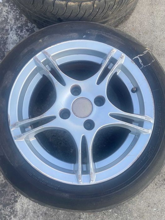 Conjunto 4 jantes e pneus 14" 4x100