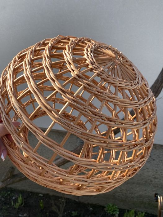 Світильники з лози еко абажур лампа плафон люстра ручна робота торшер