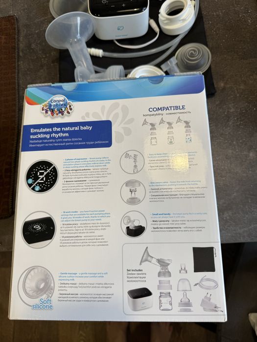Електричний молоковідсмоктувач Canpol babies Easy&Natural (12/207)