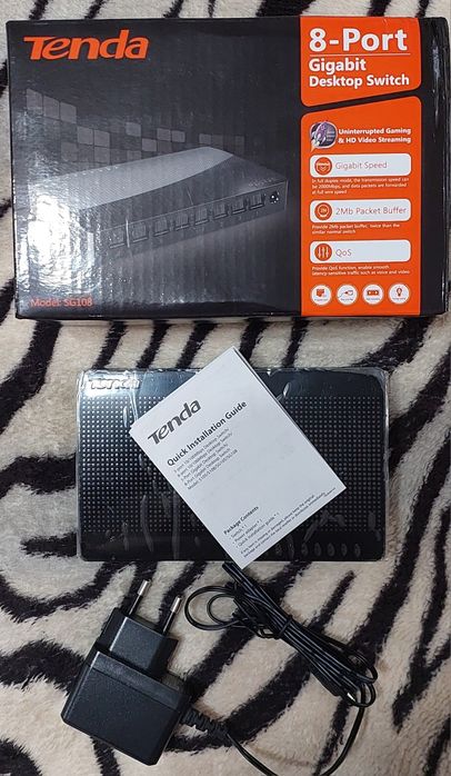Гигабитный коммутатор Tenda 8 портов SG-108
