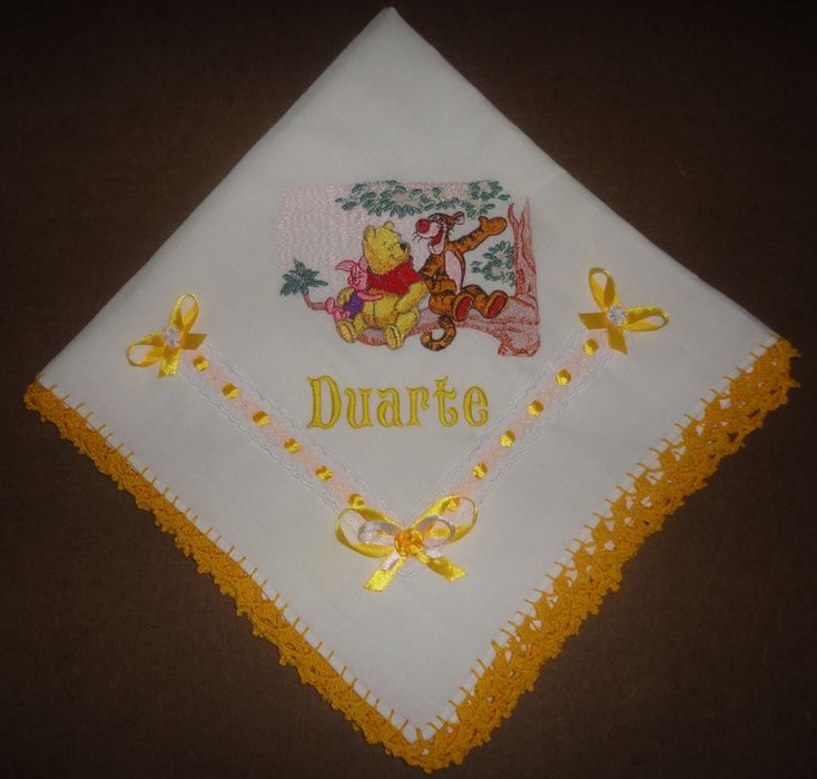 Fralda Bordada "Ursinho Pooh"