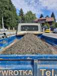 Beton półsuchy, zaprawy betonowe półsuche, transport wywrotka 3,5 tony