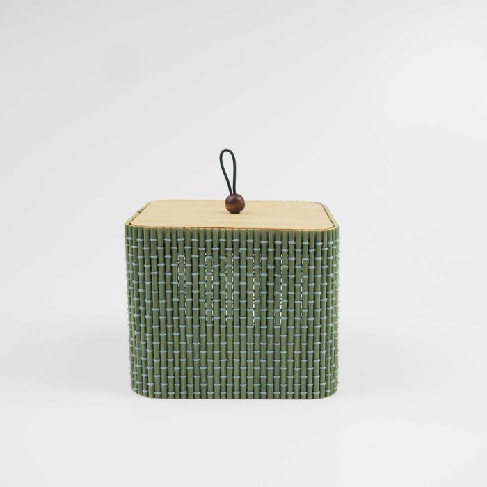 pojemnik pudełko szkatułka bambus etno boho Pepco