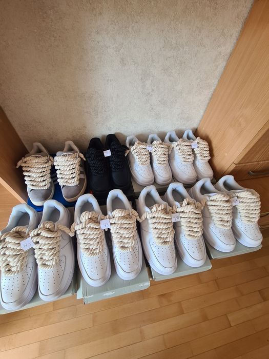 36-45.5 Nike air force 1 rope laces